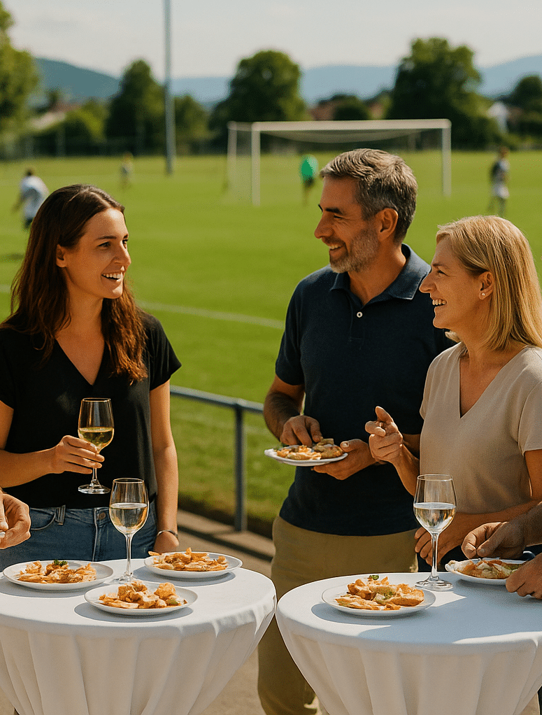 ChatGPT Image 16. Juni 2025, 11_25_48 Apero Catering nach einem Fussball-Sportanlass von Onda Catering organisiert